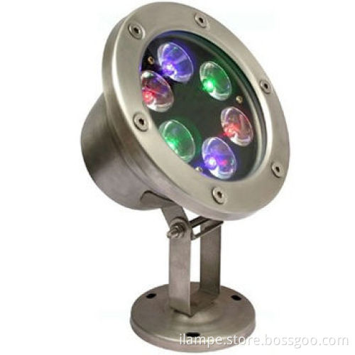 Top Grade RGB LED Underwater Light, 5-6W, used in hotel and airports